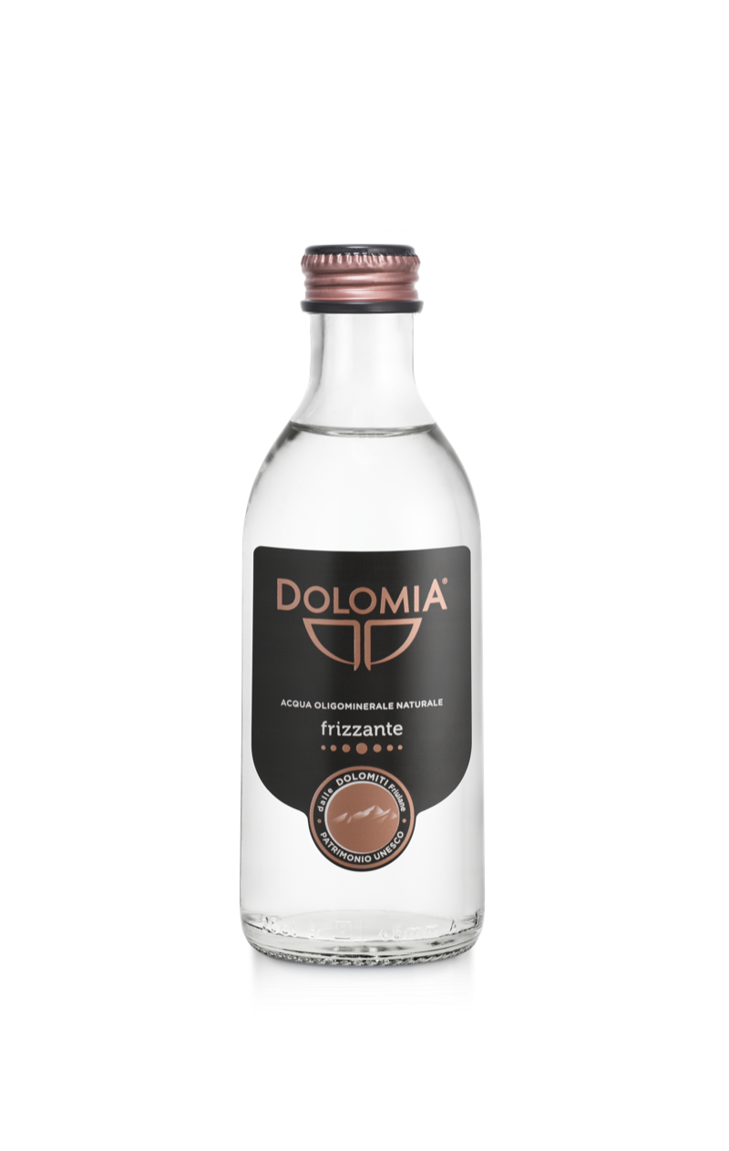 Bottiglia di vetro Dolomia frizzante da 0,25 litri